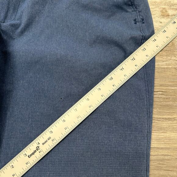 Under Armour Blue Mens 38x30 Loose Fit Flat Front Performance Golf Golfer Pants - Picture 3 of 13